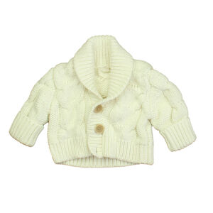 BR Baby Unisex Ivory Cardigan size: 3-6 Months
